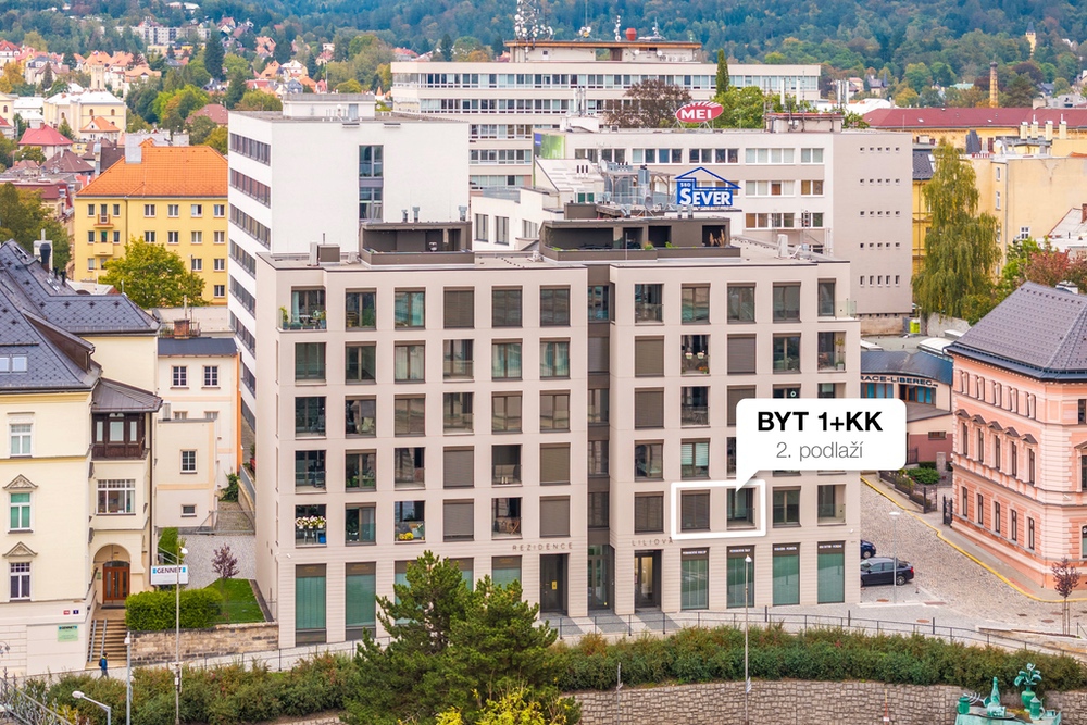 Pronájem moderního bytu 1+kk s lodžií