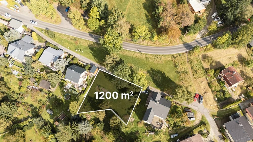 Unikátní a velký stavební pozemek 1200 m² v žádané liberecké lokalitě