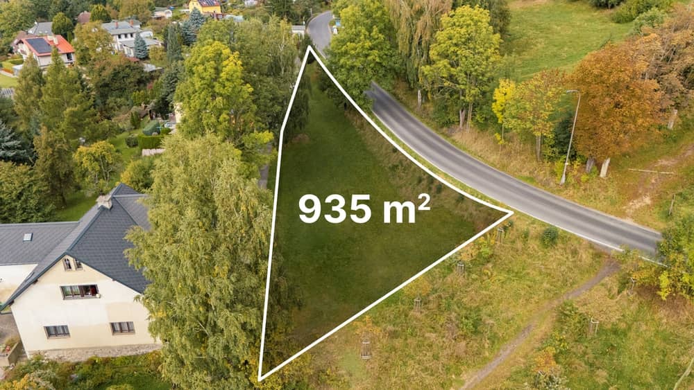 Stavební pozemek 935 m² v žádané liberecké lokalitě - Horská
