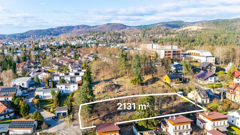 Výjimečný stavební pozemek 2131 m² v lokalitě Horská-Liberec