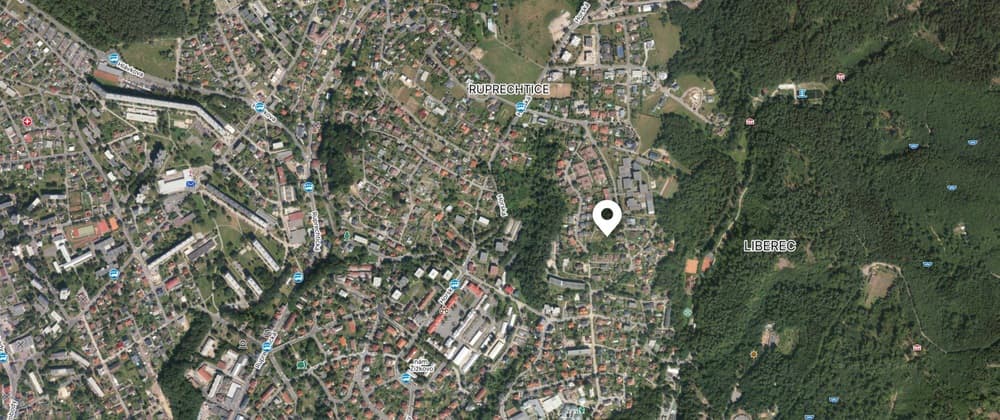 Výjimečný stavební pozemek 2131 m² v lokalitě Horská-Liberec