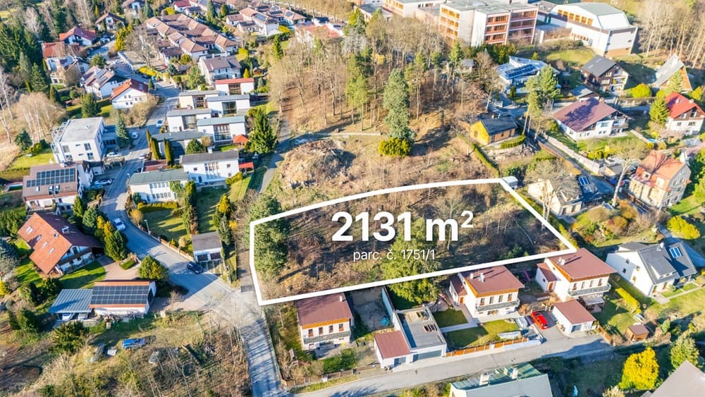Výjimečný stavební pozemek 2131 m² v lokalitě Horská-Liberec