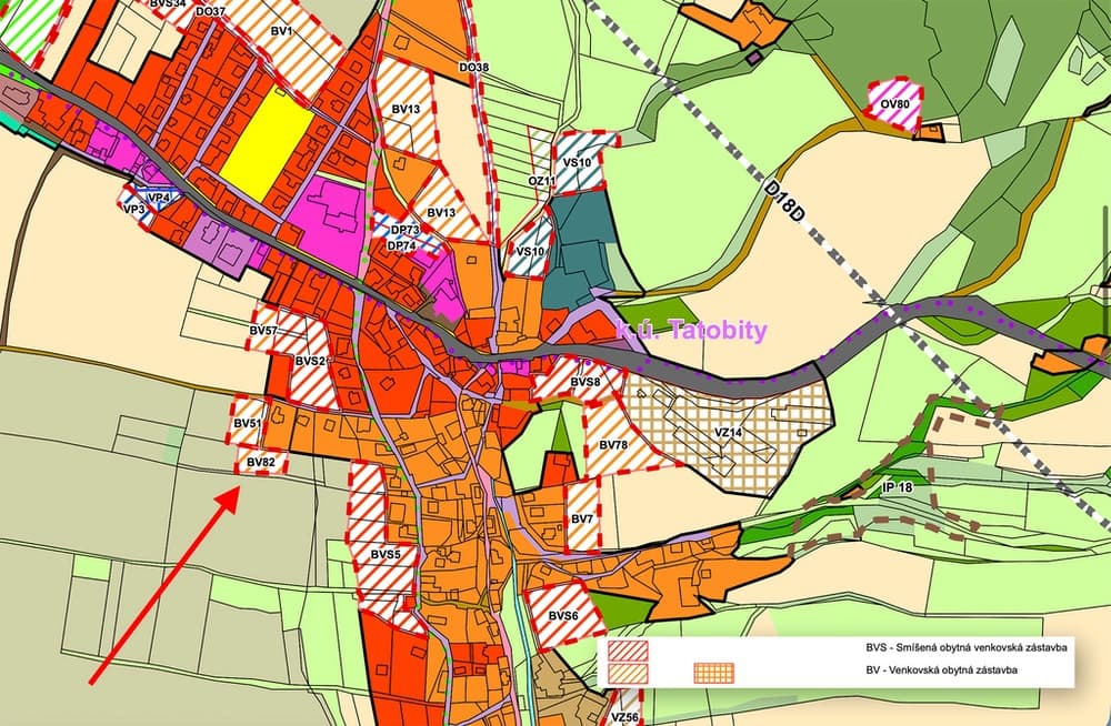Stavební pozemek 5316 m² v obci Tatobity na úpatí nejvyšší hory Českého ráje Kozákova