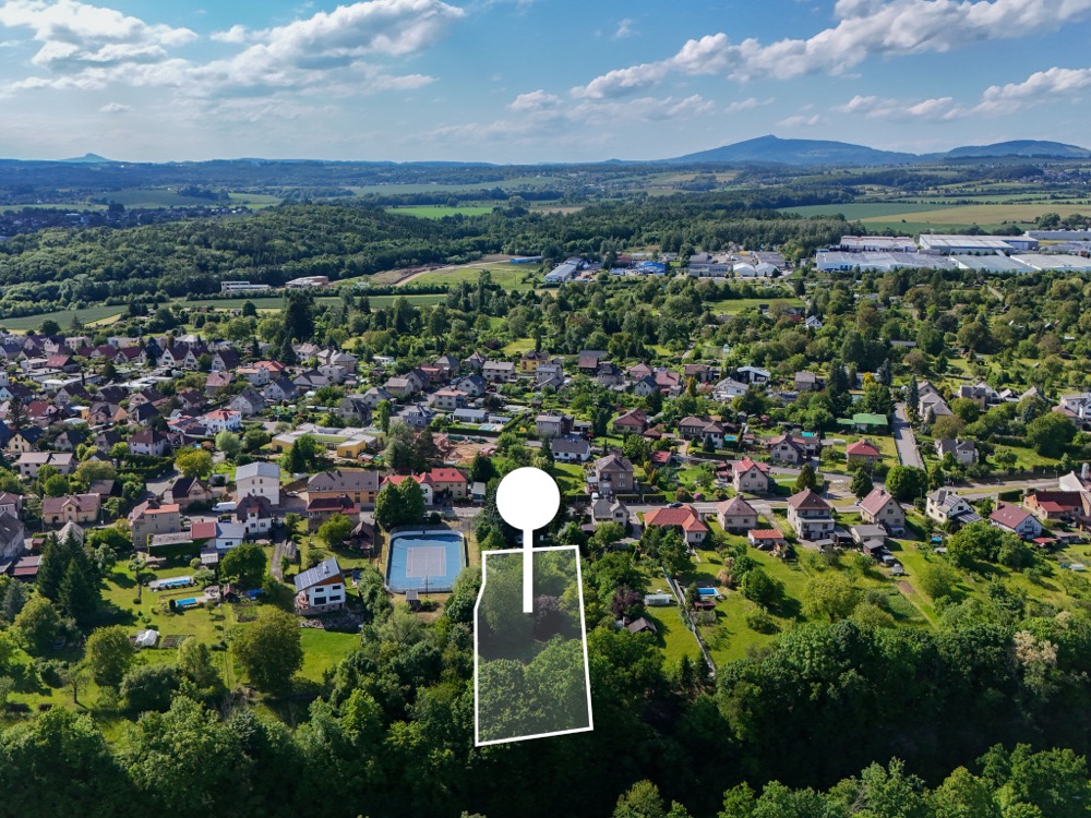 Stavební pozemek 2709 m² v Turnově - Daliměřicích